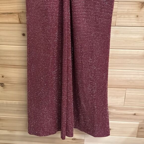 Adrianna Papell Size 6 Bethany Wrap Front Sequin Full Length Gown - Picture 14 of 14